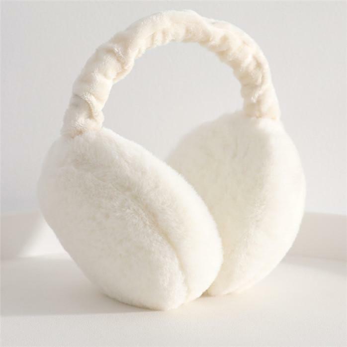Zima mężczyźni kobiety pluszowe nauszniki składane ciepłe zagęścić nauszniki odkryty wiatroszczelna osłona uszu ochrona słuchu puszyste aksamitne Earlap