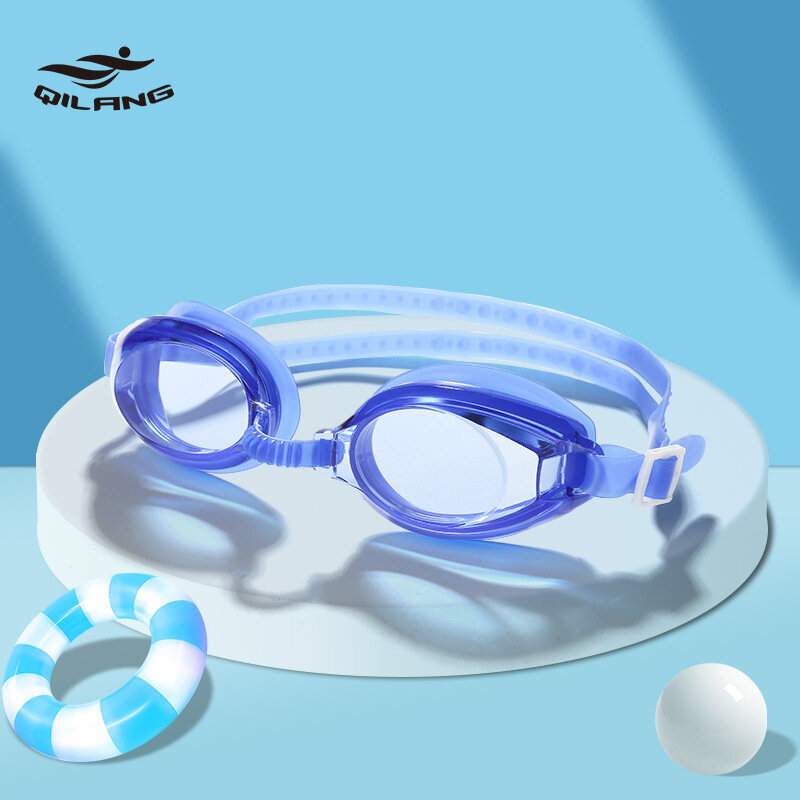 Очки для плавания с защитой от запотевания и ультрафиолетовым покрытием, плоские зеркальные очки высокой четкости для взрослых мальчиков и девочек, силиконовые очки для плавания и дайвинга