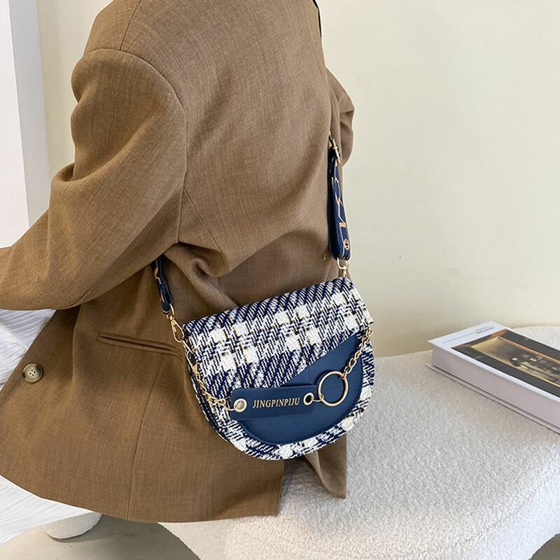 Простая элегантная Маленькая женская сумка через плечо для телефона в сетевом стиле, сумка через плечо, сумка-седло