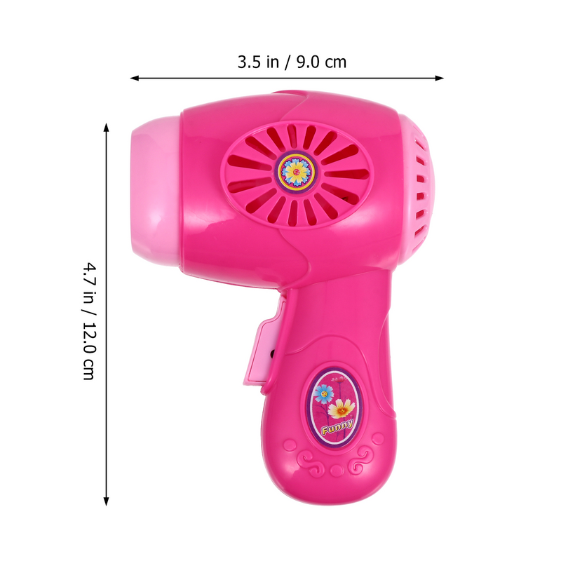 Miniatura elétrica cabelo secador para crianças, mini suporte, máquina de lavar, brincar de casa modelo, simulação infantil
