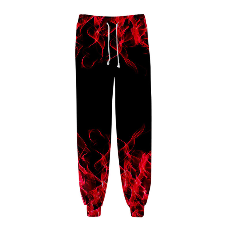 Colorful Flame Sweat Pants 3D Joggers Pants Men/Women Casual Trousers Harajuku Hip Hop Sweatpants Pantalon Homme Streetwear