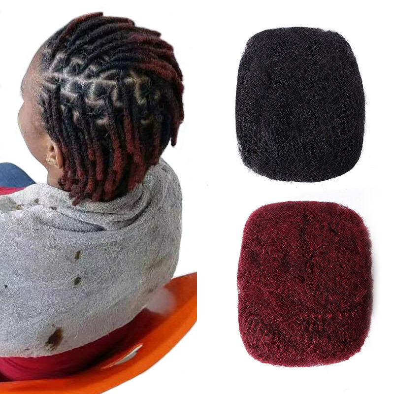 AHVAST-Cabello humano Real para rastas, 8 pulgadas, cabello estilo Afro, a granel, 30g/paquete, trenzado de pelo a granel Remy