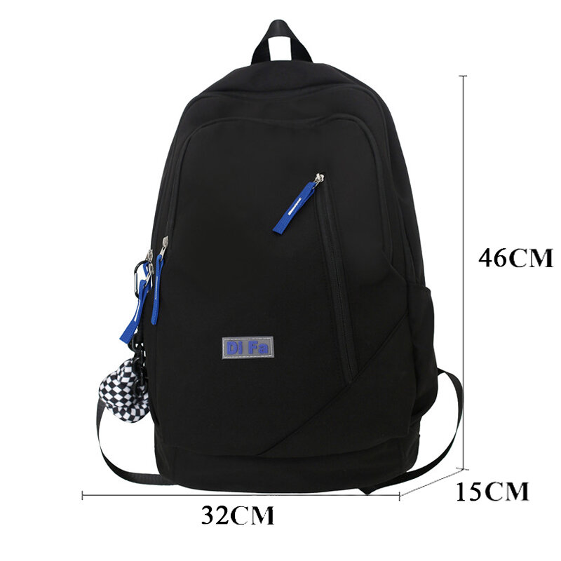 Fashion Lovers Bookbag High Capacity Men Backpack Women Travel Bag Rucksack Waterproof Black Schoolbag Laptop Mochila
