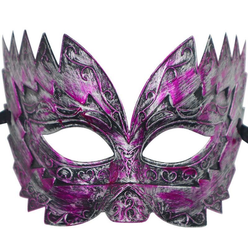 MXMB Antique Mascarade Masque Masque Vénitien Demi Masque Cosplay Costume Masque Cadeaux