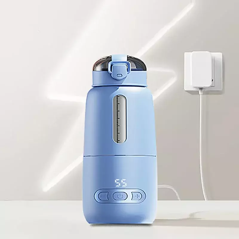 Portable Milk Warmer with Super Fast Charging & Cordless Instant Breastmilk Formula or Water Warmer with Big Capacity for Travel