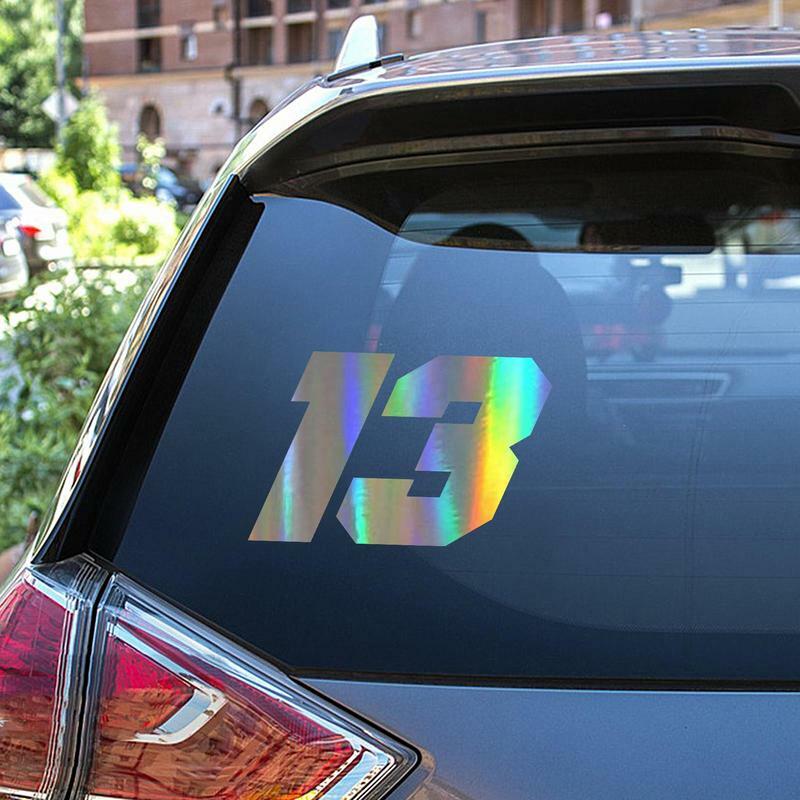 Car Stickers And Decals Number 13 Stickers Auto Decor Strong Adhesion Decoration Supplies For Refrigerators Motorcycles Laptops