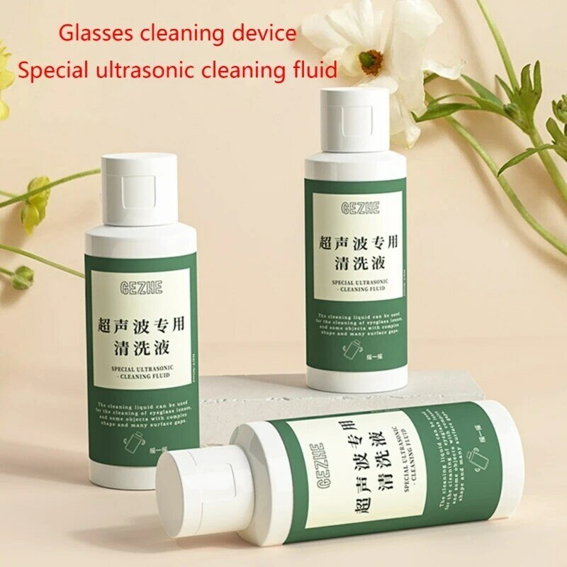 Ultrasonic Cleaner for Glasses Lens, Watch Cleaners, Wipe Nursing, Solução De Limpeza De Jóias, Concentrado De Anéis, 50ml
