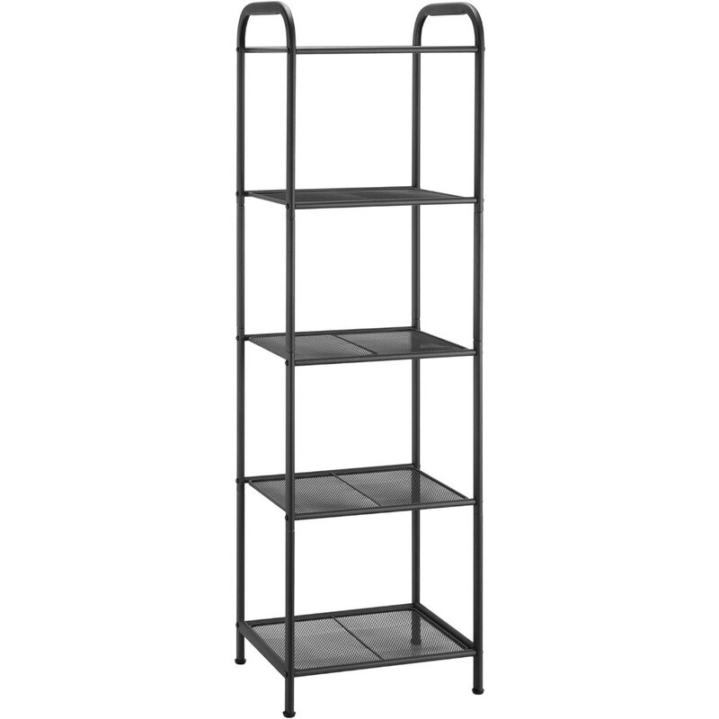 MAX Houser Storage Rack with Shelf,Industrial Style Extendable Plant Stand, Standing Shelf Units for Kitchen, Bathroom