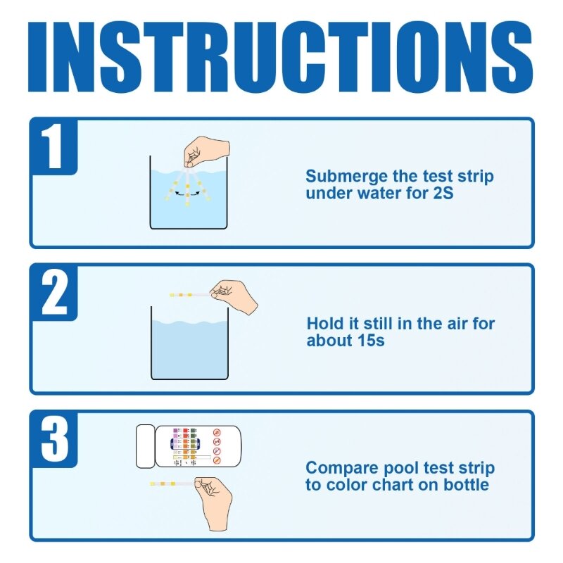 Тест-полоски для определения качества воды в спа-центре для бассейна, бумага для проверки щелочности на значение pH