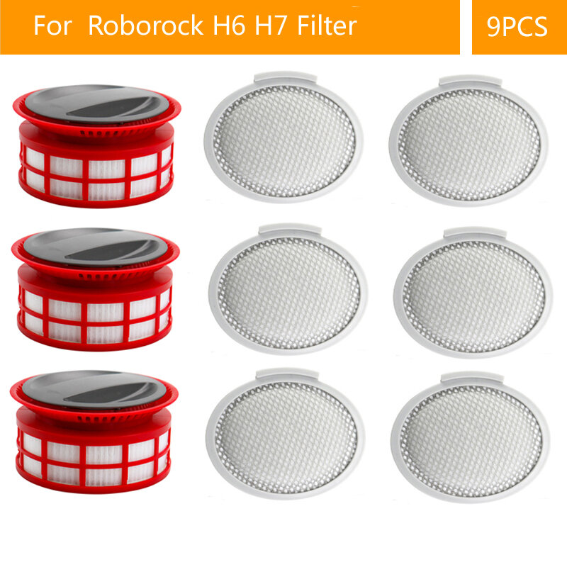 Voor Roborock H6 H7 Hepa Post Filter Accessoires Handheld Draadloze Stofzuiger Vervangende Onderdelen Veegmachine Stof Zakken