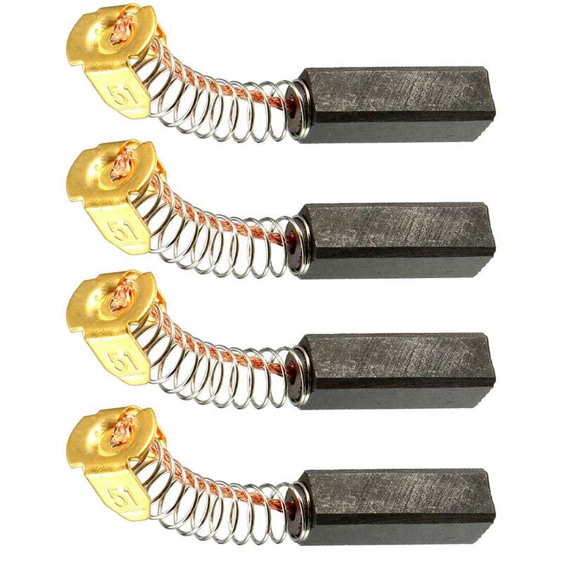 4 Piece Carbon Brushes for Electric Motors 20mm x 7mm x 6mm Ensures Enhanced Motor Power Suitable for Various Electric Tools