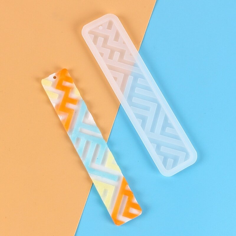 Silicone Bookmarks Rectangle Mold DIY Making Epoxy Resin Jewelry Craft Mould