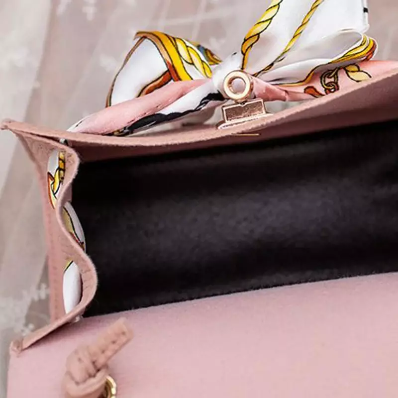 Bolso de mano con bufanda de seda para mujer, bandolera pequeña de diseñador, 2021