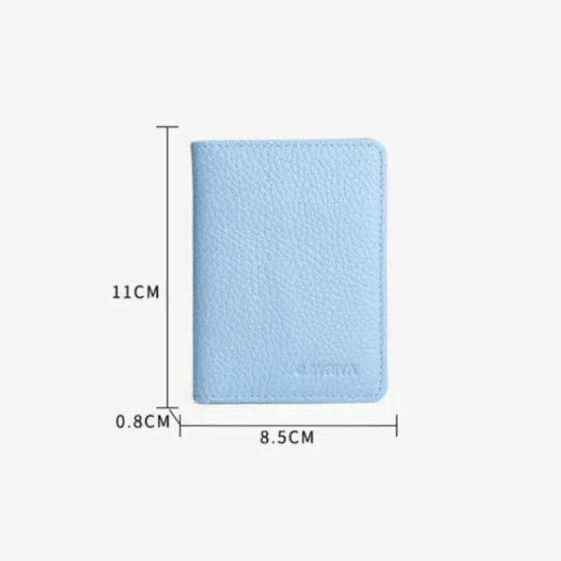 Solid Color Card Case Universal PU Leather Multi-card Slot Business Card Case ID package Men Women