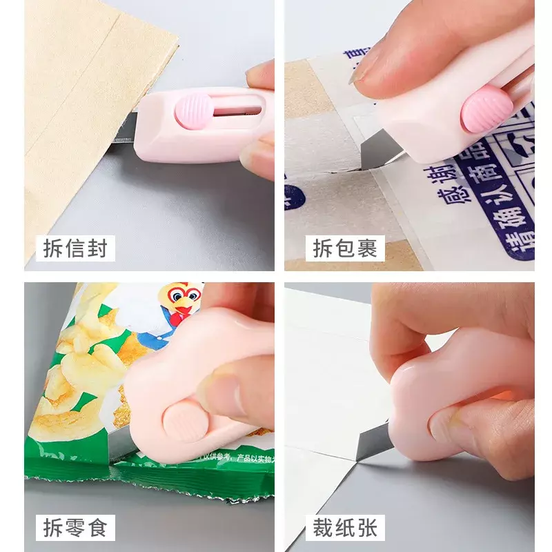 Mini tragbare kleine Utility Messer Abbruch Express Paket öffner Tapeten messer handgemachtes Messer --- zufällige Farbe