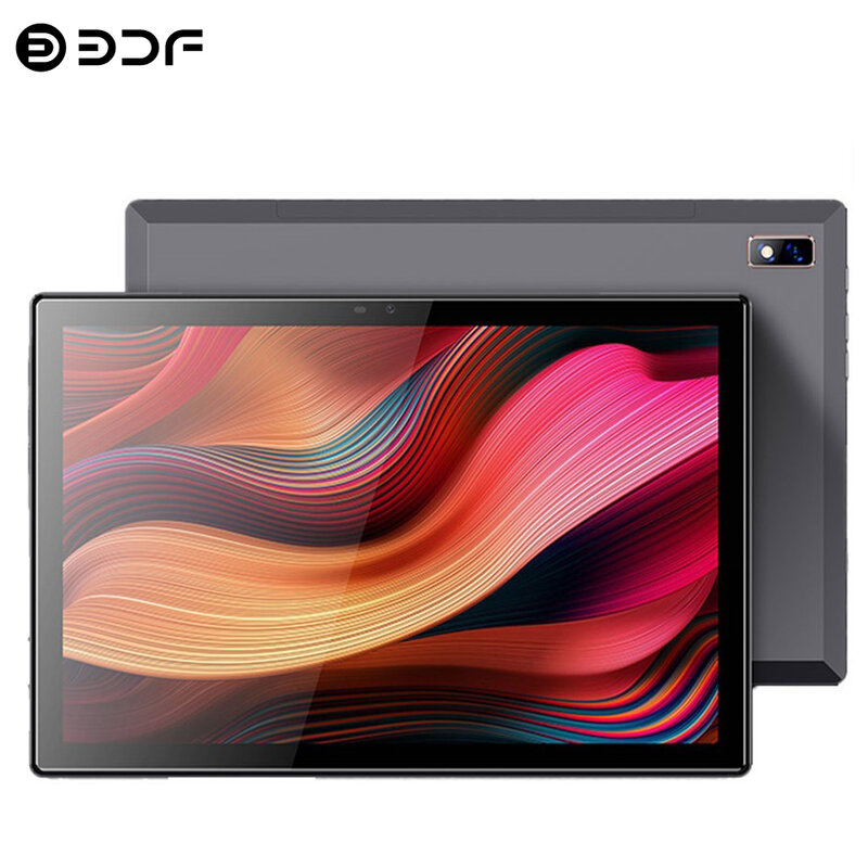 BDF Tablet Android Octa Core, baru 10.1 inci RAM 8GB ROM 256GB jaringan 4G LTE AI Speed-up Tablet PC SIM ganda 5G Wifi Tipe C