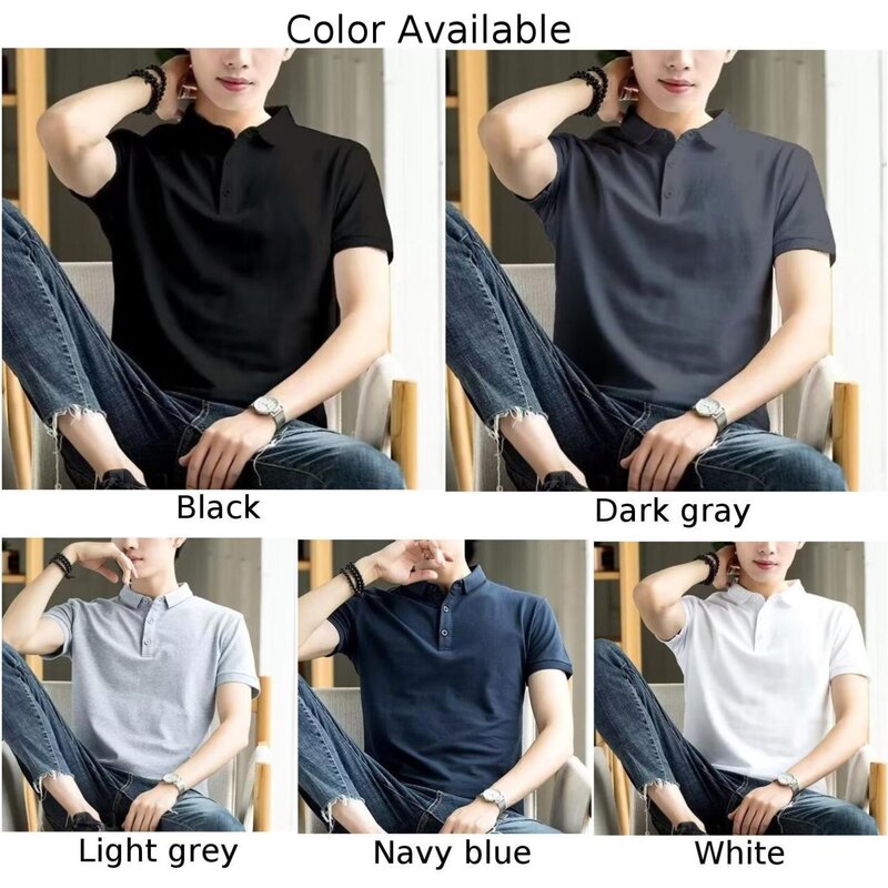 Shirts Tops Shirts Black Short Sleeve Blouse Business T Shirt Buttons Tee Casual Tops Collar White For Business