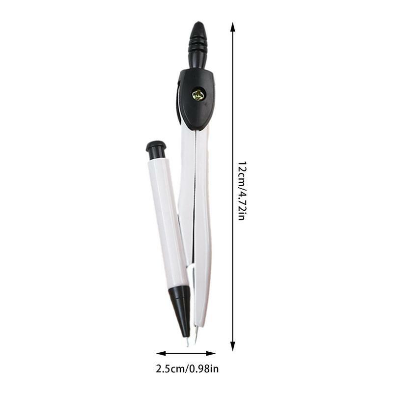 Draft Compass Metal Compass  With Shatterproof Storage Box Pencil Holder Stainless Steel Circle Compass Drafting Tools