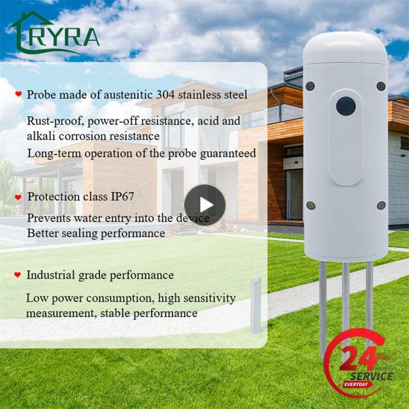 Medidor de temperatura do solo ao ar livre, Planta Monitor, umidade e umidade Tester, Sensor, Jardim Automação Irrigação, TUYA Detector