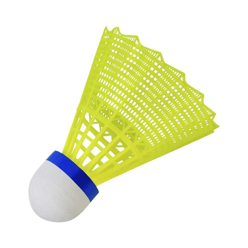 Balle d'entraînement légère de badminton en nylon, en plastique, uniforme, en liège, accessoires de sport en plein air, navette J1i6, 1 pièce