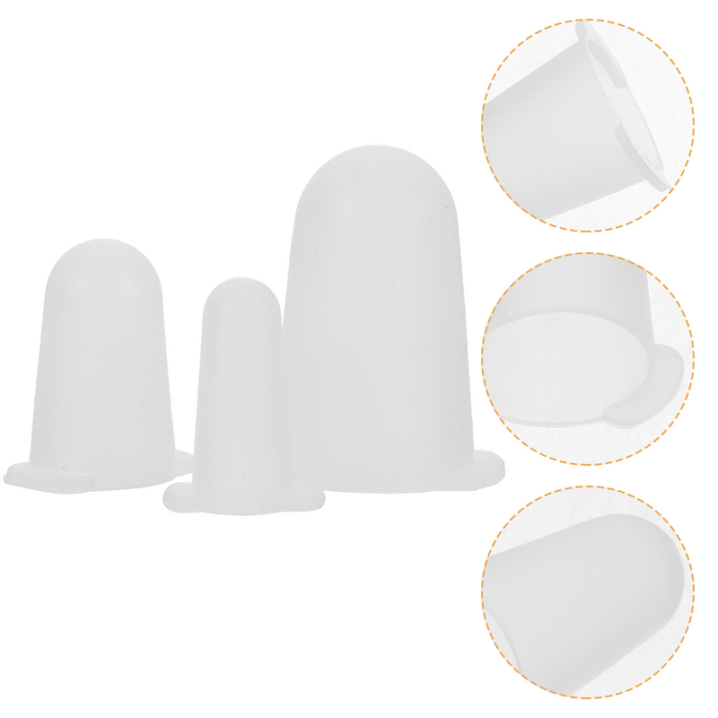 3 pezzi tappo protettivo per punte per tubazioni convenienti coperture per ugelli Pipeline Cake Decorating Gel di silice Silicone flessibile