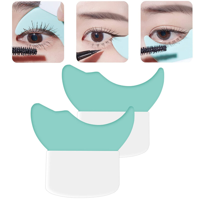 Eyeliner Schablonen Augen Make-Up Hilfs Schutz Lidschatten Make-Up Vorlage Tragbare Mascara Schallwand Silikon Faul Make-Up Liefert