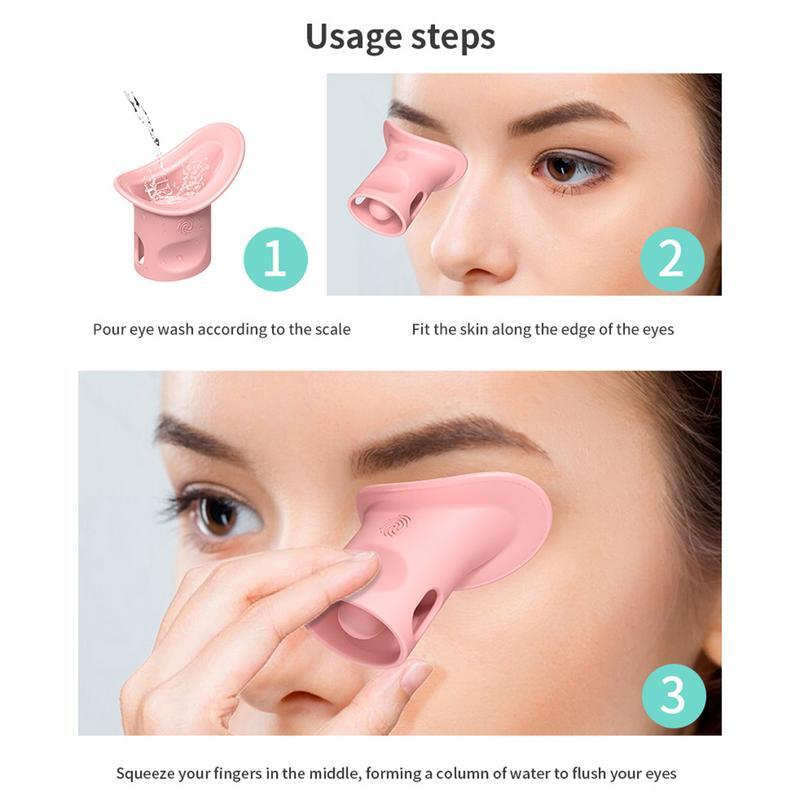 Silicone Eye Wash Cup Soft And Portable Cleaning Cup With Scale For Eye Washing Silicone Eye Wash Cup For Elderly Women Men