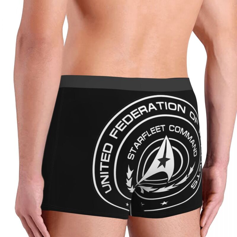Celana dalam pria desain tema Star Treks, pakaian dalam pria dengan Cetak sangat tembus udara, hadiah ulang tahun kualitas tinggi
