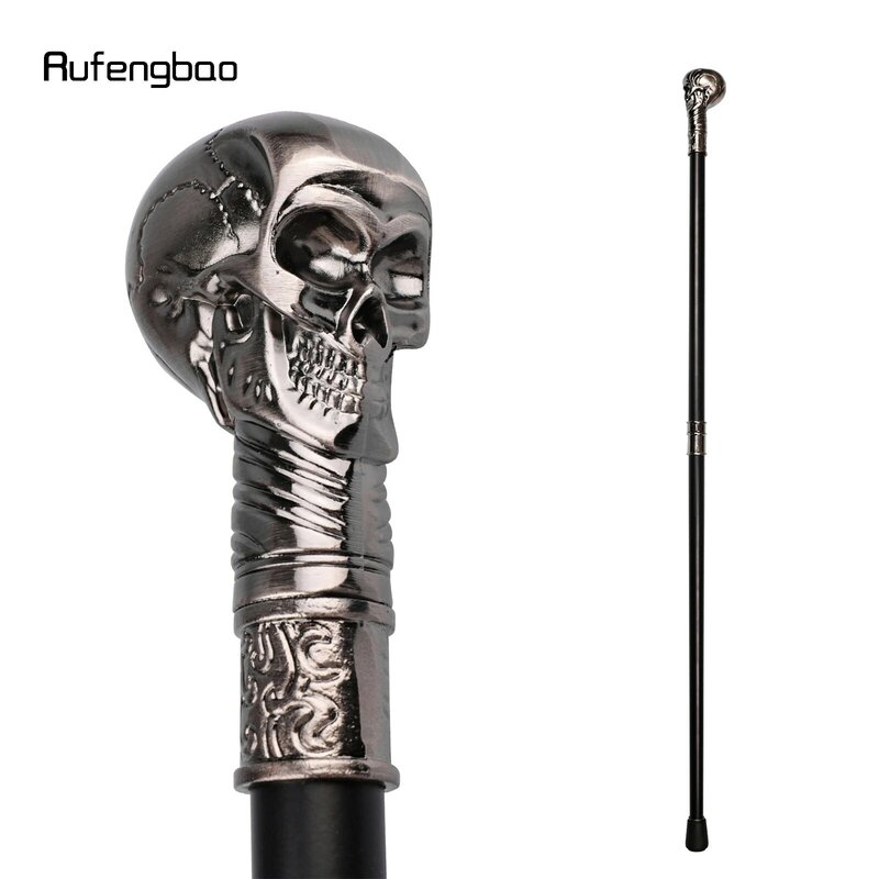 Cranio testa Steampunk bastone da passeggio moda decorativo bastone da passeggio gentiluomo pomello di lusso bastone da passeggio 93cm