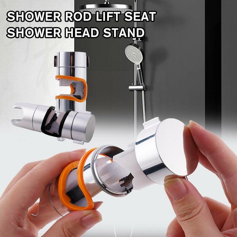 Adjustable 18-25mm Shower Head Holder Shower Holder 360° Bathroom Showerhead Slide Bracket Clamp Rotation Accessories Rail J5S8