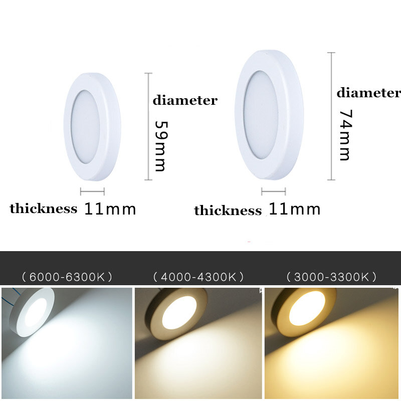 LED Downlight Mini Oberfläche Montiert 220V 240V 5W 7W Panel Spot Licht Ultra dünne Innen Beleuchtung home Küche Schrank Lampe