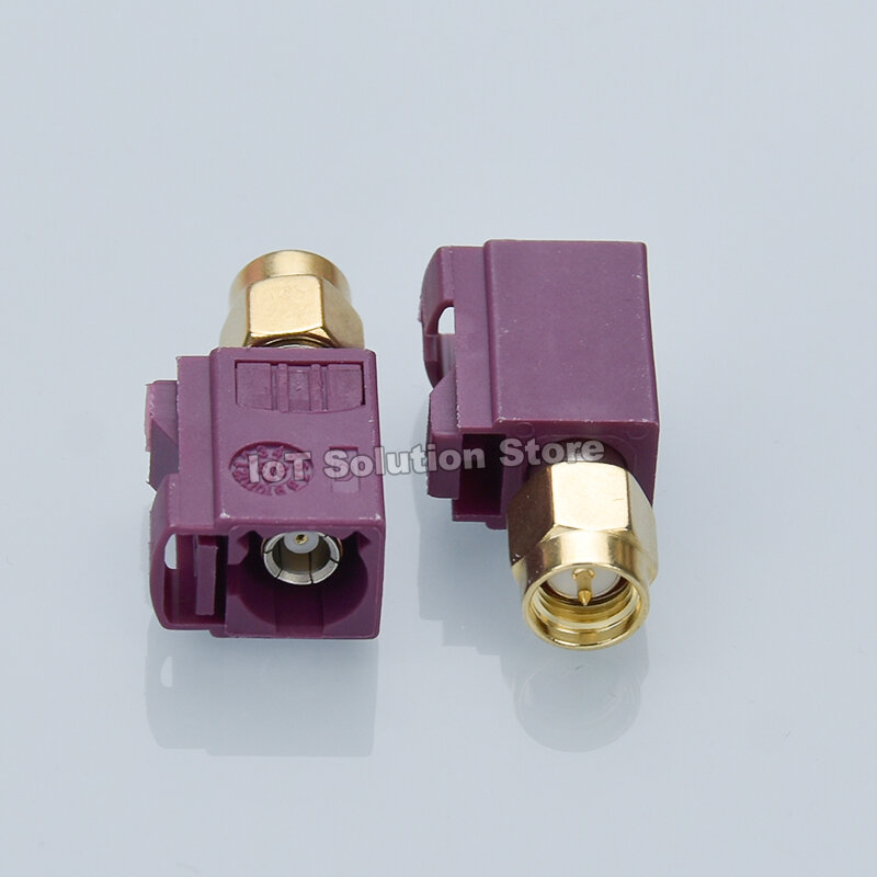 SMA Male to Fakra-D Car RF Coaxial Adapter Converter SMB Fakra D Purple FakraD for GSM/LTE 50 OHM 0-6GHz