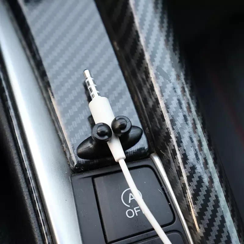 Car Dashboard Phone Cable Manager Hook Clasp Clamp Universal Auto Interior Mobile Phone Charger Cable Holder Line Organizer Tool