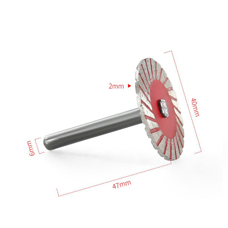 1pc disco de corte com mandril 6mm haste lâmina serra circular para metal pedra corte ferramentas carpintaria moedor acessórios