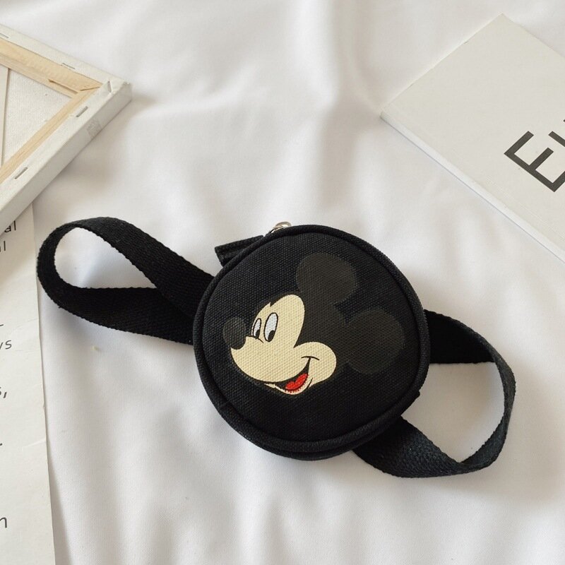 Disney's New Cartoon Mickey Children's Waist Bag Luxury Brand Boys and Girls Shoulder Bag Fashion Printing Student Messenger Bag