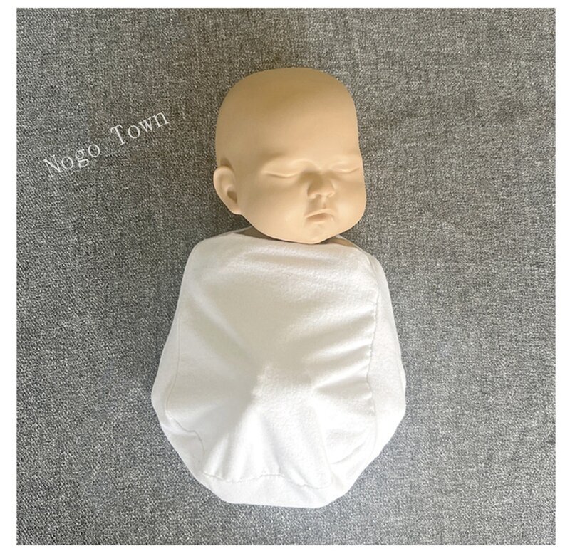 Bawełniany koc do przewijania noworodka-miękkie wygodne zdjęcie rekwizytu dla niemowląt z kreatywnym pozowaniem projekt torby