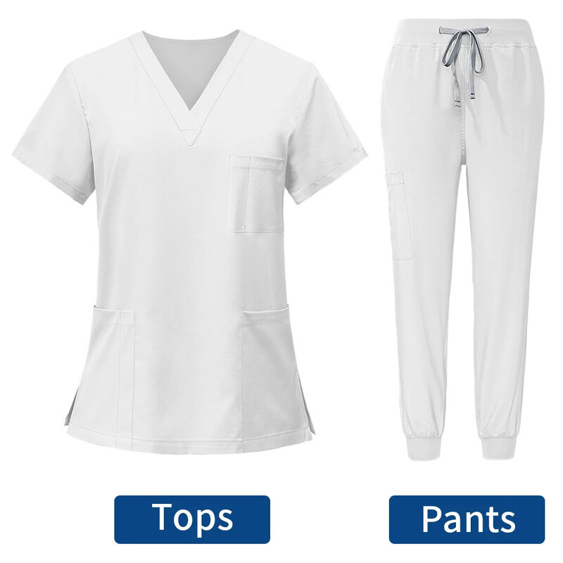 Women Scrubs Sets Hospital Medical Uniforms Doctors Surgical Gowns Nurses Accessories Dental Clinic Beauty Spa Workwear Clothes