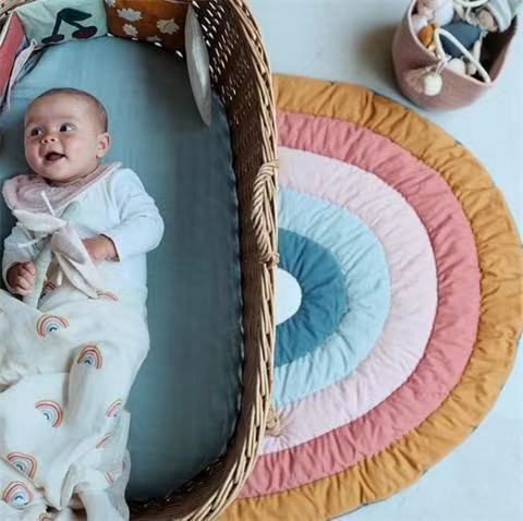 Alfombrilla de algodón suave para gatear para bebé, manta creativa para recién nacido, juego en casa, almohadilla de escalada, cojín de suelo