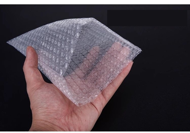 Buste a bolle 10x15cm per la spedizione di sacchetti di imballaggio sacchetti a portafoglio spessi a doppio strato trasparenti all'ingrosso 100 pezzi