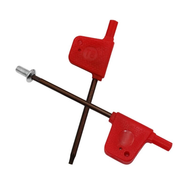 T5-T6 t7 t8 t9 t10 T15-T20 chave bandeira vermelha forma ameixa padrão torx para-torno suporte ferramenta