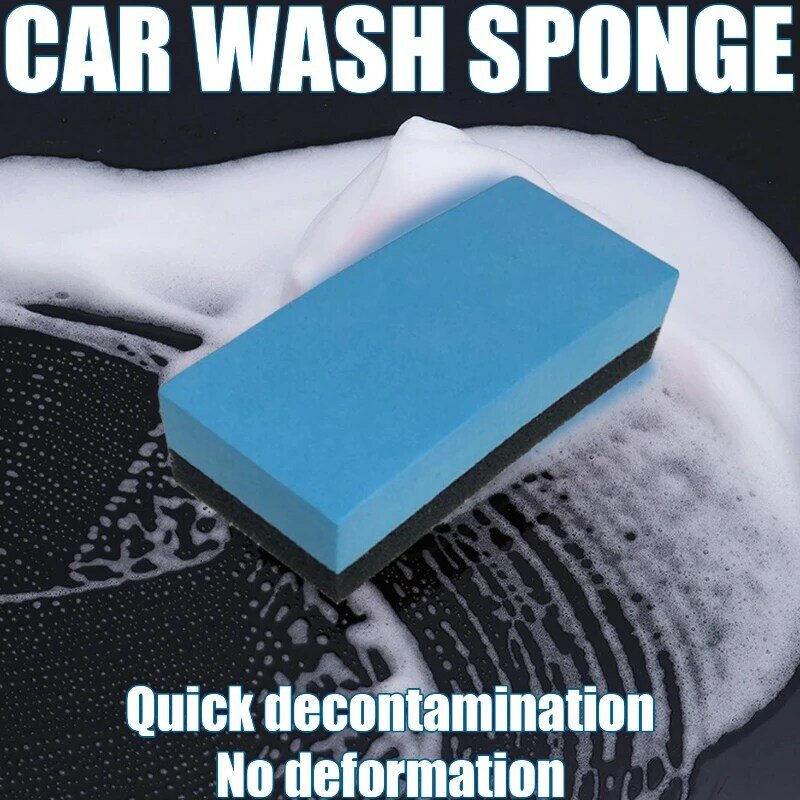 Car Sponge Cleaning Eraser Ceramic Coating Cleaning Sponge Block Wax Polish Pad Tools Blue Spong Automotive Care Tools