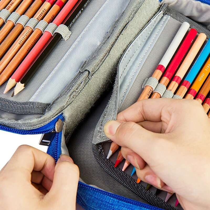Trousse à crayons de grande capacité pour filles, trousse à stylos Kawaii, trousse à fournitures scolaires, trousse de rangement mignonne, 72 emplacements