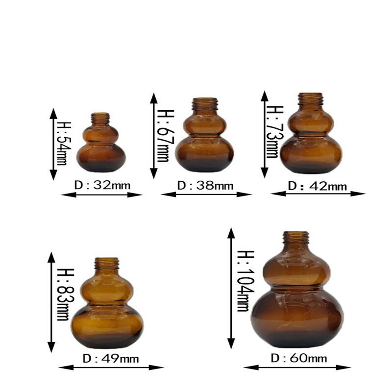 Lege Druppelflesje Amber Etherische Olie Glas Aromatherapie Vloeibare Bruin 10-100Ml Drop Voor Massage Pipet Flessen Hervulbare