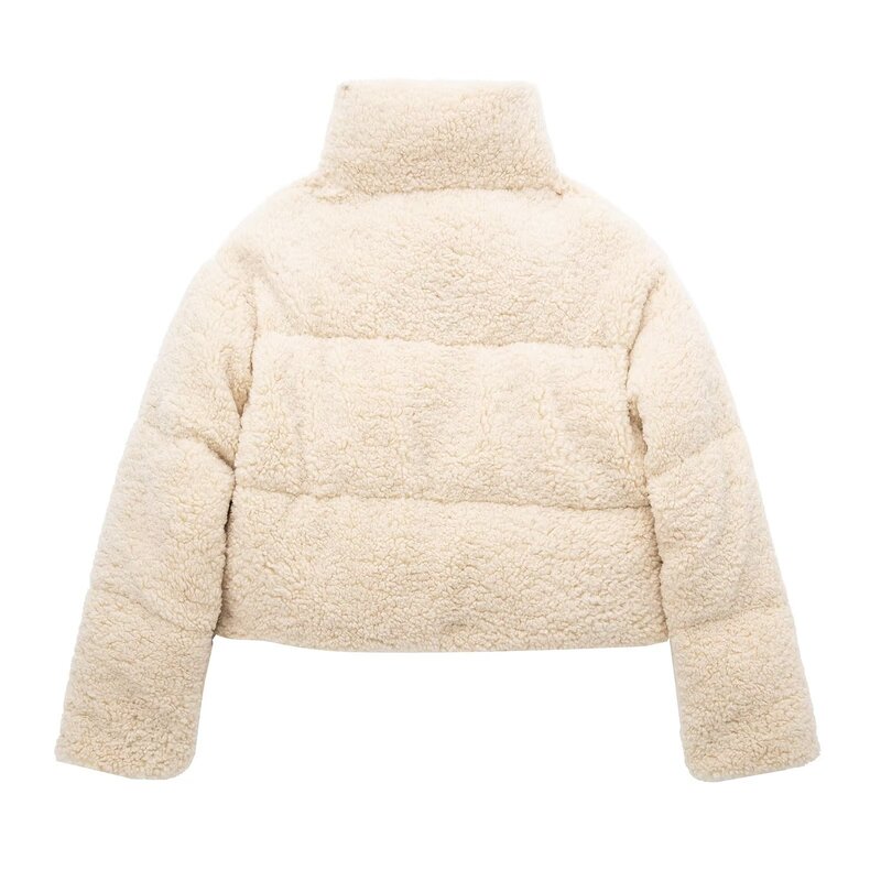 Donna 2022 inverno moda pile giacca imbottita in cotone cappotto Vintage manica lunga capispalla femminile Chic top