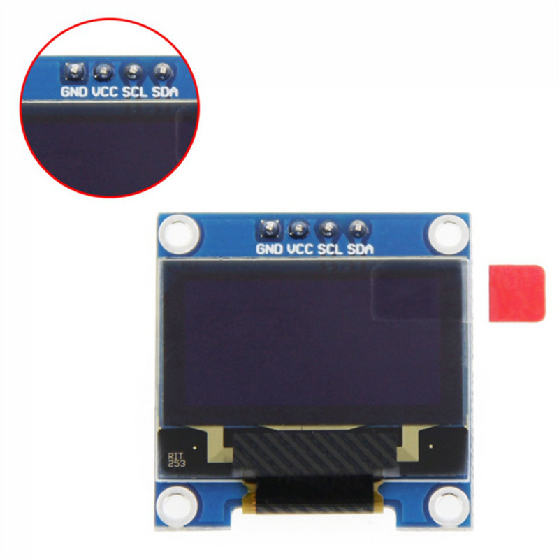 10-дюймовый IIC I2C серийный GND 128X64 OLED ЖК-дисплей, модуль дисплея SSD1306 для Arduino, белый дисплей
