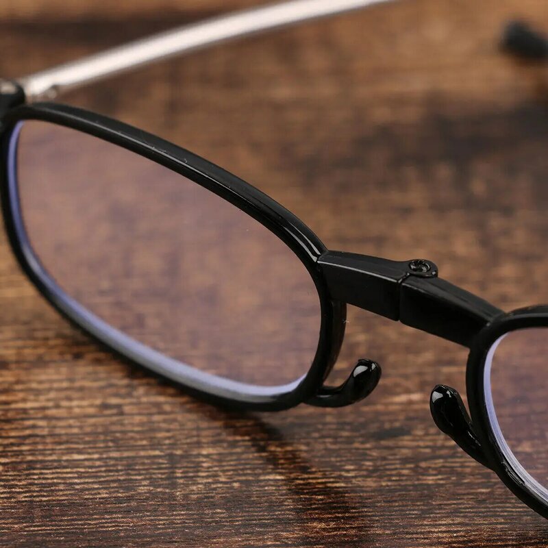 Portable Mini Reading Glasses Blue Light Blocking Presbyopia Eyeglasses for Women Men Anti Eyestrain Folding Glasses with Case