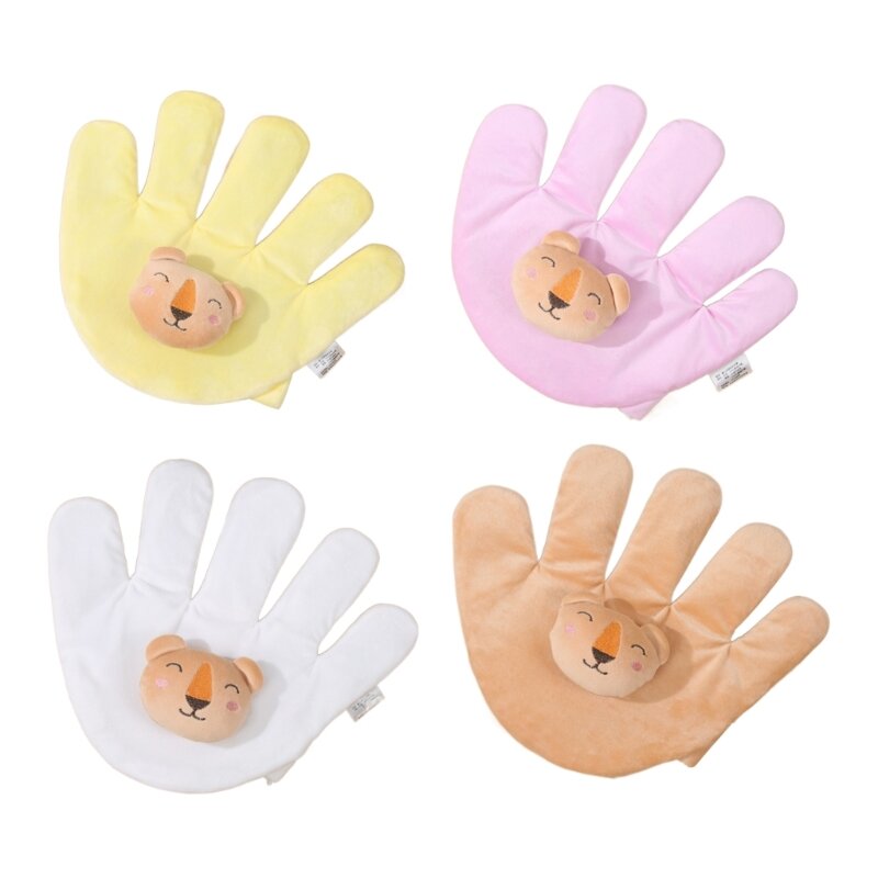 Newborn Soothing Hand Cushion Soft Hand Pillow Cartoon Animal Appease Toy