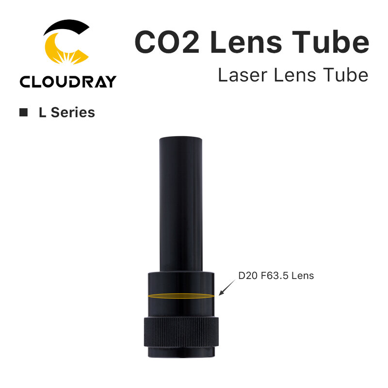 Cloudray tabung lensa CO2 O.D.24mm 25mm untuk D20 F50.8/63.5/101.6mm lensa CO2 Laser pemotong mesin ukir aksesoris kepala Laser