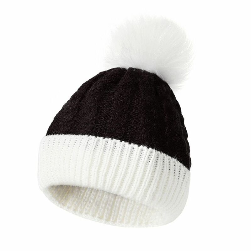 2 pz/set protezione per le orecchie bambini cappello lavorato a maglia inverno Pompon guanti caldi Set berretti antivento all'aperto Cap ragazze ragazzi