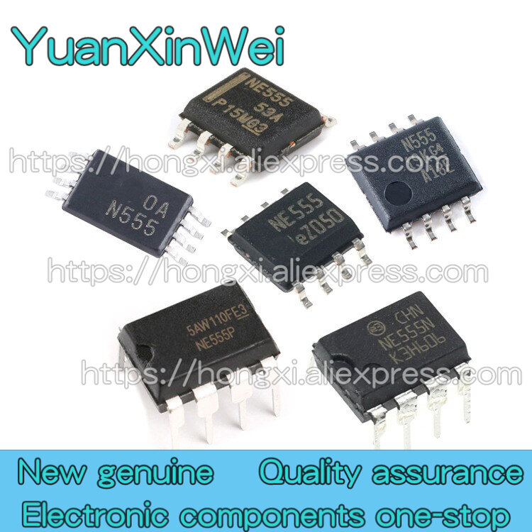 10PCS NE555N NE555P NE555DR NE555DT NE555PSR NE555PWR Single channel and high precision timer timer